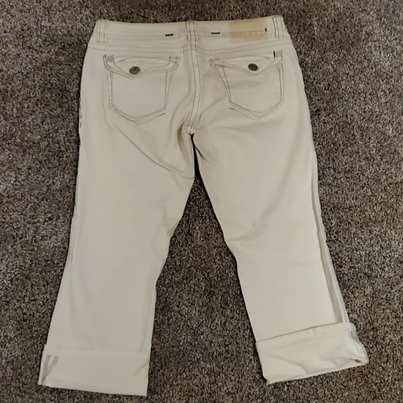 MEK denim size medium white Capri - Picture 3 of 4